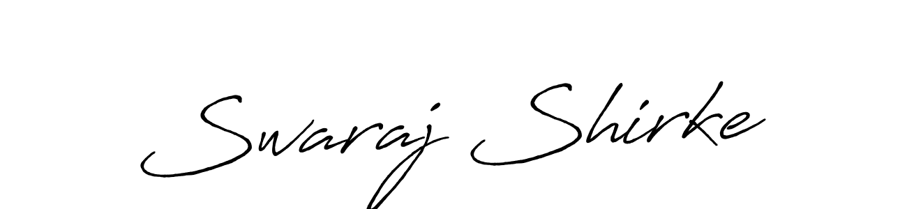 It looks lik you need a new signature style for name Swaraj Shirke. Design unique handwritten (Antro_Vectra_Bolder) signature with our free signature maker in just a few clicks. Swaraj Shirke signature style 7 images and pictures png