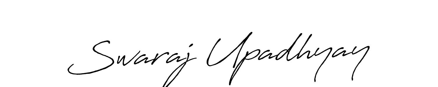 How to make Swaraj Upadhyay signature? Antro_Vectra_Bolder is a professional autograph style. Create handwritten signature for Swaraj Upadhyay name. Swaraj Upadhyay signature style 7 images and pictures png