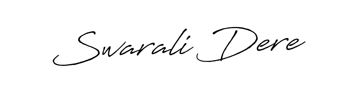 How to make Swarali Dere signature? Antro_Vectra_Bolder is a professional autograph style. Create handwritten signature for Swarali Dere name. Swarali Dere signature style 7 images and pictures png