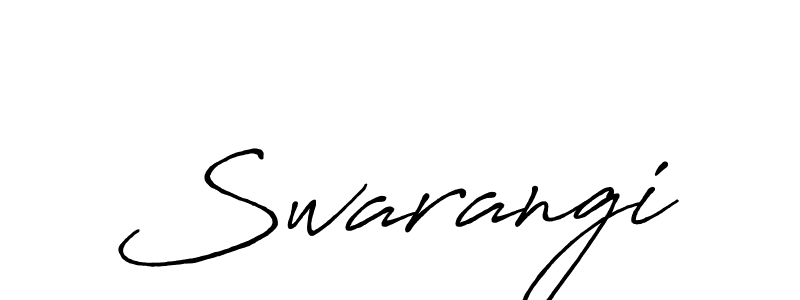 Design your own signature with our free online signature maker. With this signature software, you can create a handwritten (Antro_Vectra_Bolder) signature for name Swarangi. Swarangi signature style 7 images and pictures png