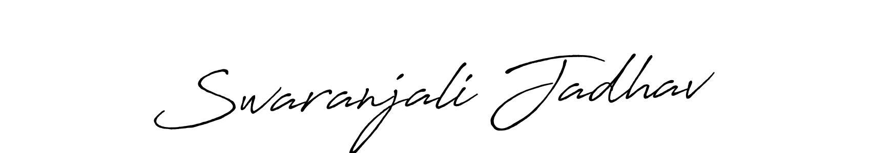 Make a short Swaranjali Jadhav signature style. Manage your documents anywhere anytime using Antro_Vectra_Bolder. Create and add eSignatures, submit forms, share and send files easily. Swaranjali Jadhav signature style 7 images and pictures png