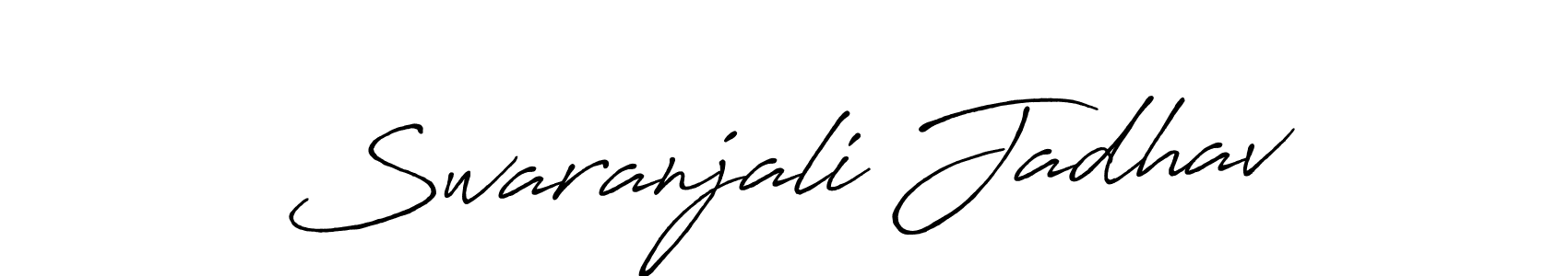 Make a short Swaranjali Jadhav signature style. Manage your documents anywhere anytime using Antro_Vectra_Bolder. Create and add eSignatures, submit forms, share and send files easily. Swaranjali Jadhav signature style 7 images and pictures png