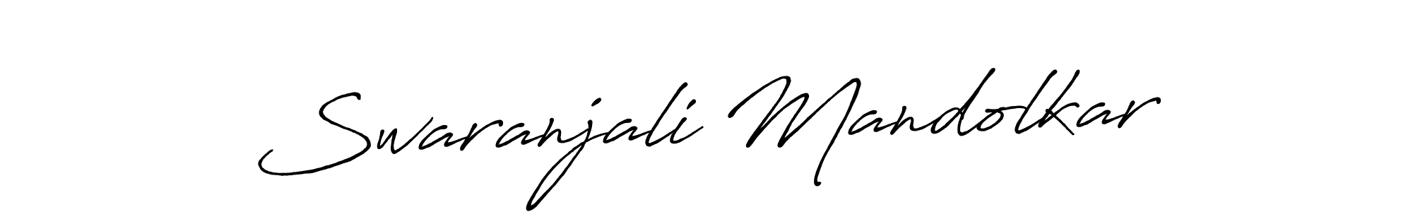 Antro_Vectra_Bolder is a professional signature style that is perfect for those who want to add a touch of class to their signature. It is also a great choice for those who want to make their signature more unique. Get Swaranjali Mandolkar name to fancy signature for free. Swaranjali Mandolkar signature style 7 images and pictures png