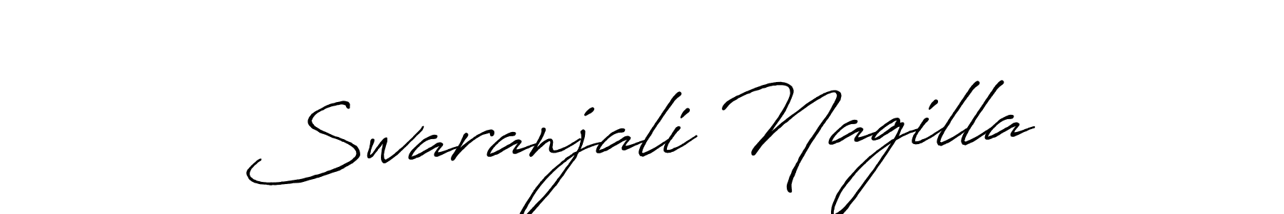 Swaranjali Nagilla stylish signature style. Best Handwritten Sign (Antro_Vectra_Bolder) for my name. Handwritten Signature Collection Ideas for my name Swaranjali Nagilla. Swaranjali Nagilla signature style 7 images and pictures png