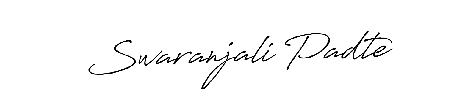 How to Draw Swaranjali Padte signature style? Antro_Vectra_Bolder is a latest design signature styles for name Swaranjali Padte. Swaranjali Padte signature style 7 images and pictures png