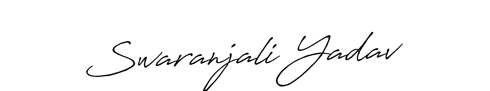 Make a beautiful signature design for name Swaranjali Yadav. Use this online signature maker to create a handwritten signature for free. Swaranjali Yadav signature style 7 images and pictures png