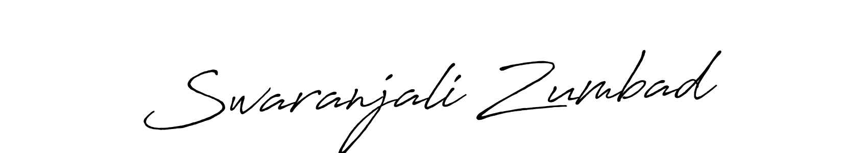 You can use this online signature creator to create a handwritten signature for the name Swaranjali Zumbad. This is the best online autograph maker. Swaranjali Zumbad signature style 7 images and pictures png