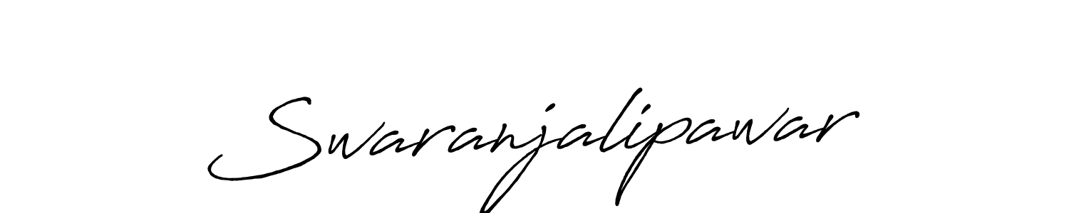 The best way (Antro_Vectra_Bolder) to make a short signature is to pick only two or three words in your name. The name Swaranjalipawar include a total of six letters. For converting this name. Swaranjalipawar signature style 7 images and pictures png