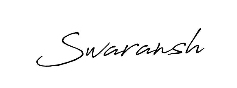 Swaransh stylish signature style. Best Handwritten Sign (Antro_Vectra_Bolder) for my name. Handwritten Signature Collection Ideas for my name Swaransh. Swaransh signature style 7 images and pictures png