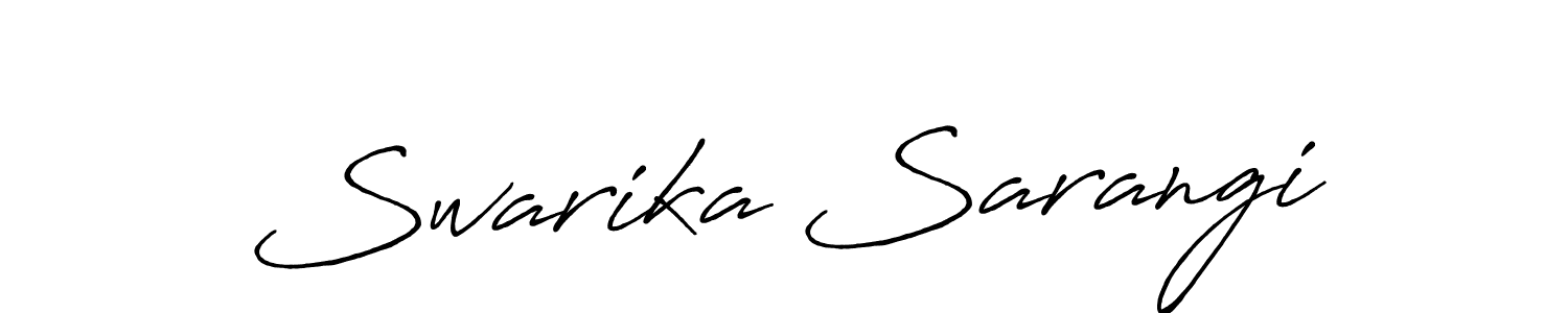 Also we have Swarika Sarangi name is the best signature style. Create professional handwritten signature collection using Antro_Vectra_Bolder autograph style. Swarika Sarangi signature style 7 images and pictures png