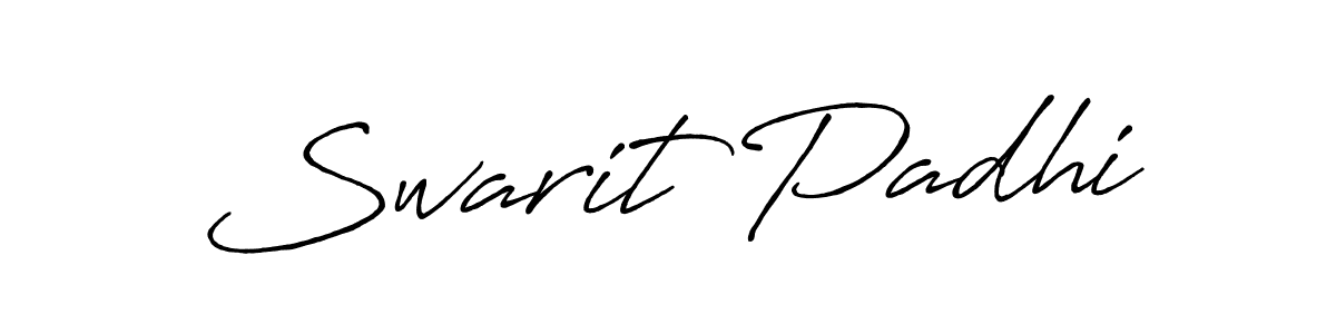 Design your own signature with our free online signature maker. With this signature software, you can create a handwritten (Antro_Vectra_Bolder) signature for name Swarit Padhi. Swarit Padhi signature style 7 images and pictures png