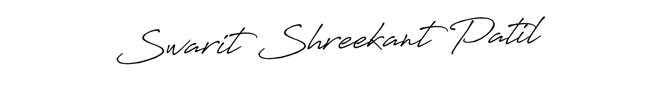 Design your own signature with our free online signature maker. With this signature software, you can create a handwritten (Antro_Vectra_Bolder) signature for name Swarit Shreekant Patil. Swarit Shreekant Patil signature style 7 images and pictures png