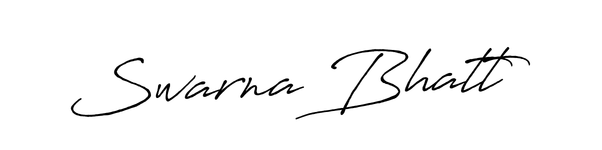 Design your own signature with our free online signature maker. With this signature software, you can create a handwritten (Antro_Vectra_Bolder) signature for name Swarna Bhatt. Swarna Bhatt signature style 7 images and pictures png