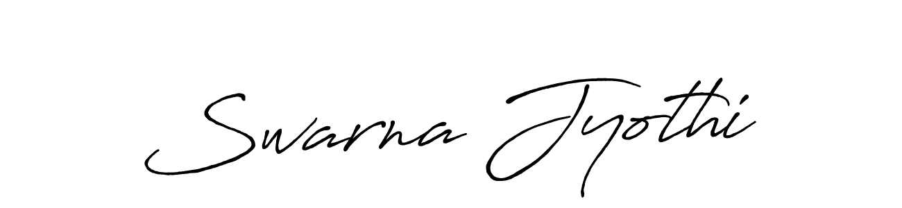 How to make Swarna Jyothi name signature. Use Antro_Vectra_Bolder style for creating short signs online. This is the latest handwritten sign. Swarna Jyothi signature style 7 images and pictures png