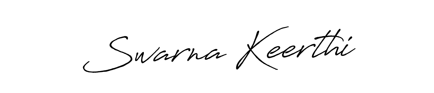 Make a beautiful signature design for name Swarna Keerthi. With this signature (Antro_Vectra_Bolder) style, you can create a handwritten signature for free. Swarna Keerthi signature style 7 images and pictures png