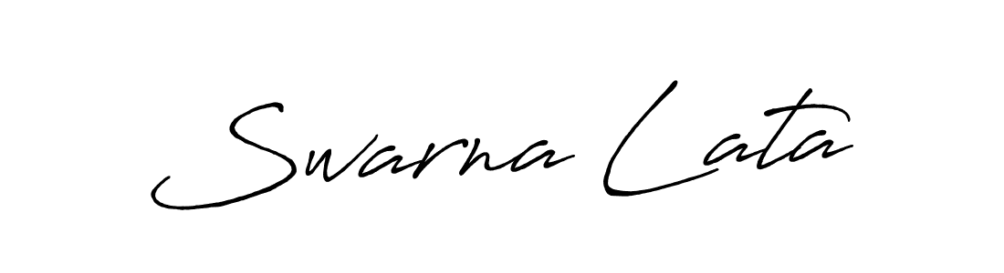 Make a beautiful signature design for name Swarna Lata. With this signature (Antro_Vectra_Bolder) style, you can create a handwritten signature for free. Swarna Lata signature style 7 images and pictures png