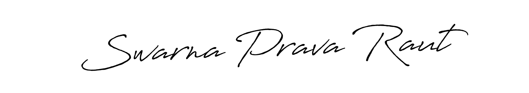 Antro_Vectra_Bolder is a professional signature style that is perfect for those who want to add a touch of class to their signature. It is also a great choice for those who want to make their signature more unique. Get Swarna Prava Raut name to fancy signature for free. Swarna Prava Raut signature style 7 images and pictures png