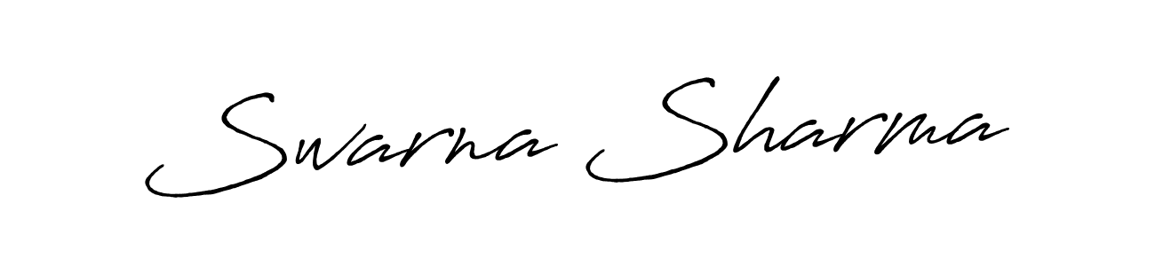 Swarna Sharma stylish signature style. Best Handwritten Sign (Antro_Vectra_Bolder) for my name. Handwritten Signature Collection Ideas for my name Swarna Sharma. Swarna Sharma signature style 7 images and pictures png