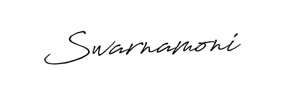 if you are searching for the best signature style for your name Swarnamoni. so please give up your signature search. here we have designed multiple signature styles  using Antro_Vectra_Bolder. Swarnamoni signature style 7 images and pictures png