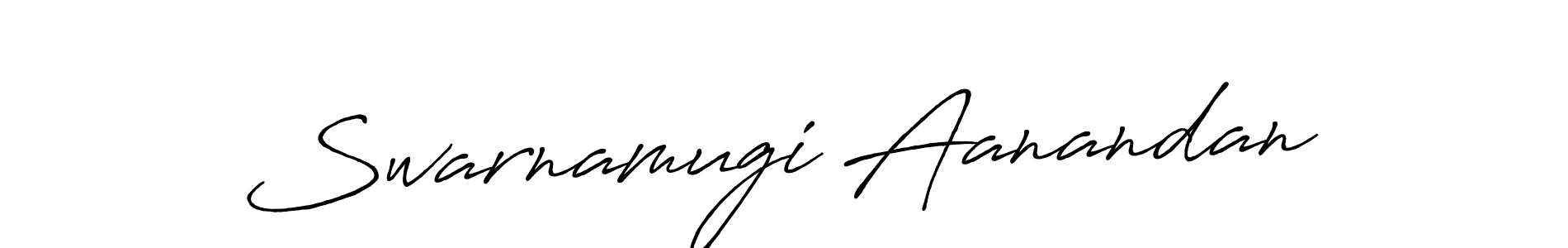 Use a signature maker to create a handwritten signature online. With this signature software, you can design (Antro_Vectra_Bolder) your own signature for name Swarnamugi Aanandan. Swarnamugi Aanandan signature style 7 images and pictures png