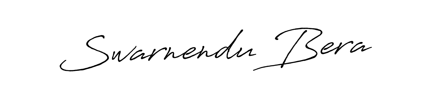 Design your own signature with our free online signature maker. With this signature software, you can create a handwritten (Antro_Vectra_Bolder) signature for name Swarnendu Bera. Swarnendu Bera signature style 7 images and pictures png