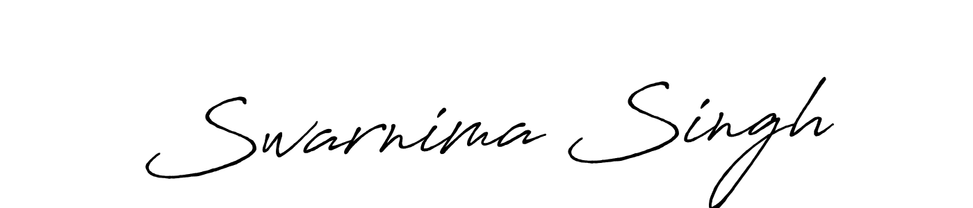 Make a beautiful signature design for name Swarnima Singh. With this signature (Antro_Vectra_Bolder) style, you can create a handwritten signature for free. Swarnima Singh signature style 7 images and pictures png