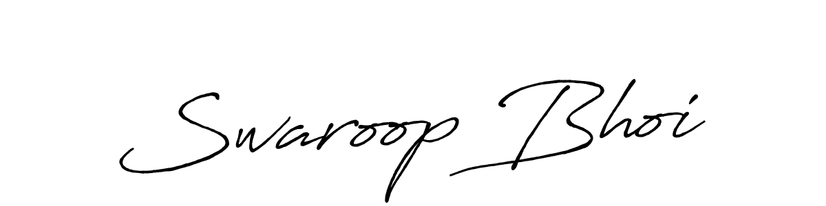 How to make Swaroop Bhoi name signature. Use Antro_Vectra_Bolder style for creating short signs online. This is the latest handwritten sign. Swaroop Bhoi signature style 7 images and pictures png