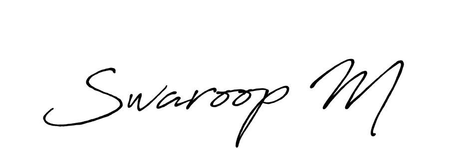 Once you've used our free online signature maker to create your best signature Antro_Vectra_Bolder style, it's time to enjoy all of the benefits that Swaroop M name signing documents. Swaroop M signature style 7 images and pictures png