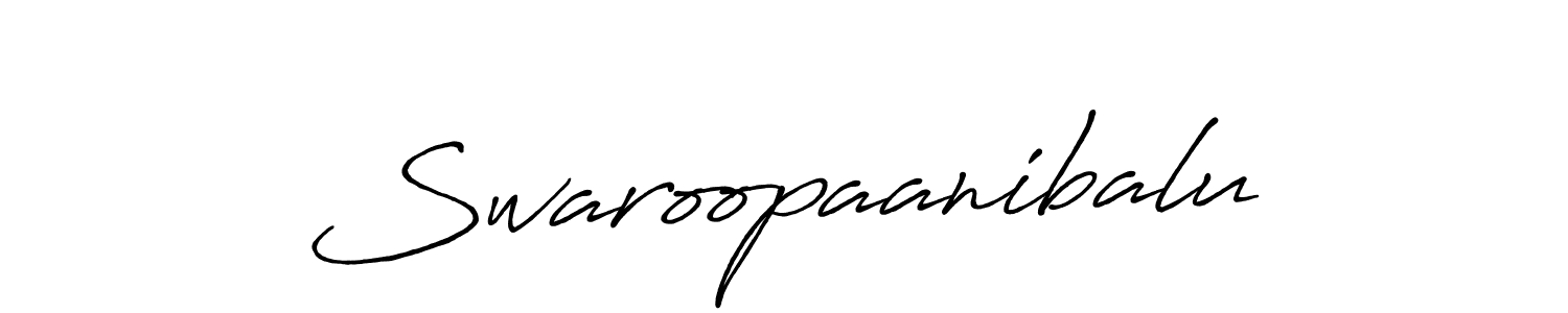 It looks lik you need a new signature style for name Swaroopaanibalu. Design unique handwritten (Antro_Vectra_Bolder) signature with our free signature maker in just a few clicks. Swaroopaanibalu signature style 7 images and pictures png