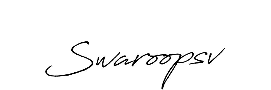 Once you've used our free online signature maker to create your best signature Antro_Vectra_Bolder style, it's time to enjoy all of the benefits that Swaroopsv name signing documents. Swaroopsv signature style 7 images and pictures png