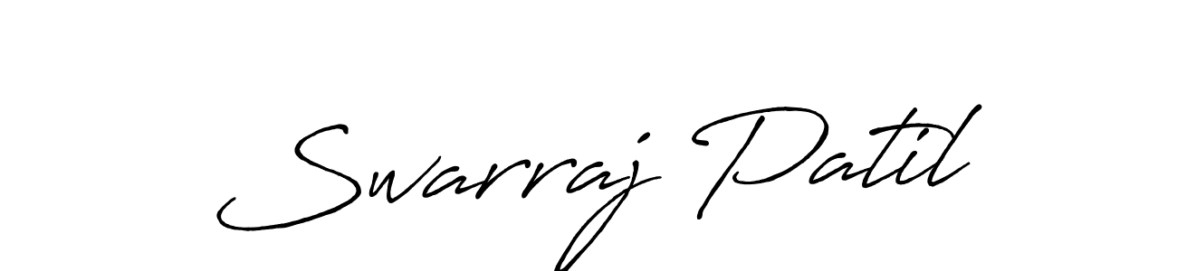 Also You can easily find your signature by using the search form. We will create Swarraj Patil name handwritten signature images for you free of cost using Antro_Vectra_Bolder sign style. Swarraj Patil signature style 7 images and pictures png