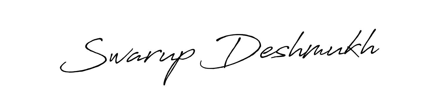 How to make Swarup Deshmukh signature? Antro_Vectra_Bolder is a professional autograph style. Create handwritten signature for Swarup Deshmukh name. Swarup Deshmukh signature style 7 images and pictures png