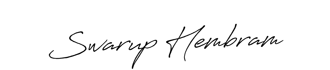 Design your own signature with our free online signature maker. With this signature software, you can create a handwritten (Antro_Vectra_Bolder) signature for name Swarup Hembram. Swarup Hembram signature style 7 images and pictures png