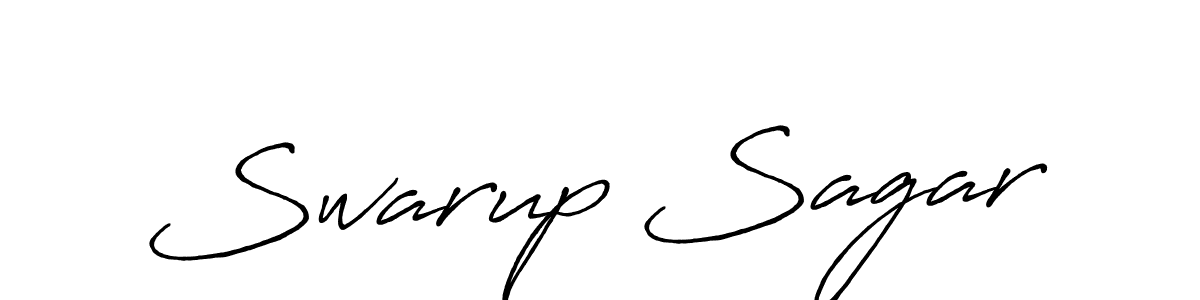 How to make Swarup Sagar signature? Antro_Vectra_Bolder is a professional autograph style. Create handwritten signature for Swarup Sagar name. Swarup Sagar signature style 7 images and pictures png