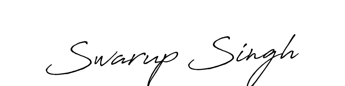 Use a signature maker to create a handwritten signature online. With this signature software, you can design (Antro_Vectra_Bolder) your own signature for name Swarup Singh. Swarup Singh signature style 7 images and pictures png