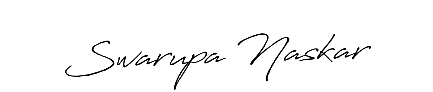 Use a signature maker to create a handwritten signature online. With this signature software, you can design (Antro_Vectra_Bolder) your own signature for name Swarupa Naskar. Swarupa Naskar signature style 7 images and pictures png