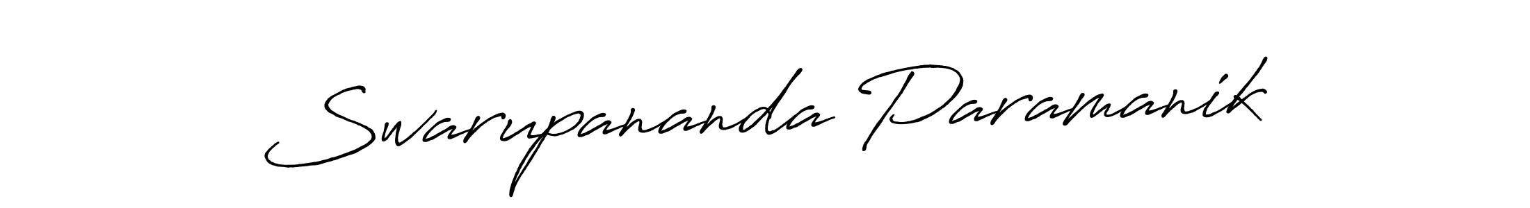 How to make Swarupananda Paramanik name signature. Use Antro_Vectra_Bolder style for creating short signs online. This is the latest handwritten sign. Swarupananda Paramanik signature style 7 images and pictures png
