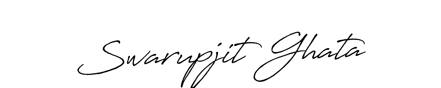 Swarupjit Ghata stylish signature style. Best Handwritten Sign (Antro_Vectra_Bolder) for my name. Handwritten Signature Collection Ideas for my name Swarupjit Ghata. Swarupjit Ghata signature style 7 images and pictures png