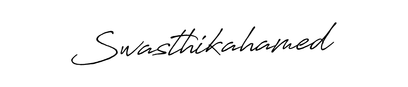 Make a beautiful signature design for name Swasthikahamed. Use this online signature maker to create a handwritten signature for free. Swasthikahamed signature style 7 images and pictures png