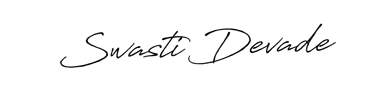 Make a beautiful signature design for name Swasti Devade. Use this online signature maker to create a handwritten signature for free. Swasti Devade signature style 7 images and pictures png