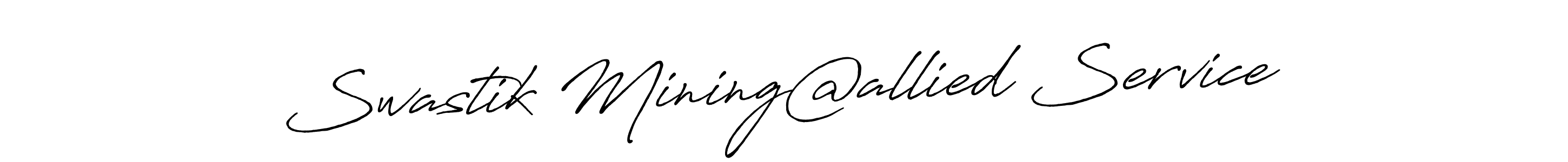 How to make Swastik Mining@allied Service name signature. Use Antro_Vectra_Bolder style for creating short signs online. This is the latest handwritten sign. Swastik Mining@allied Service signature style 7 images and pictures png