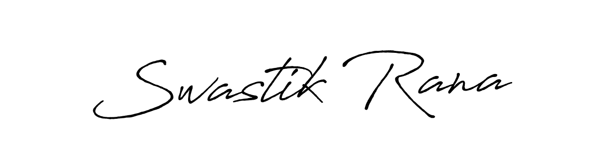 Make a beautiful signature design for name Swastik Rana. With this signature (Antro_Vectra_Bolder) style, you can create a handwritten signature for free. Swastik Rana signature style 7 images and pictures png