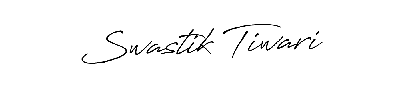The best way (Antro_Vectra_Bolder) to make a short signature is to pick only two or three words in your name. The name Swastik Tiwari include a total of six letters. For converting this name. Swastik Tiwari signature style 7 images and pictures png