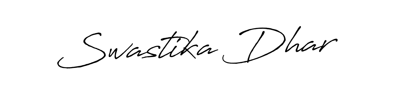 Design your own signature with our free online signature maker. With this signature software, you can create a handwritten (Antro_Vectra_Bolder) signature for name Swastika Dhar. Swastika Dhar signature style 7 images and pictures png