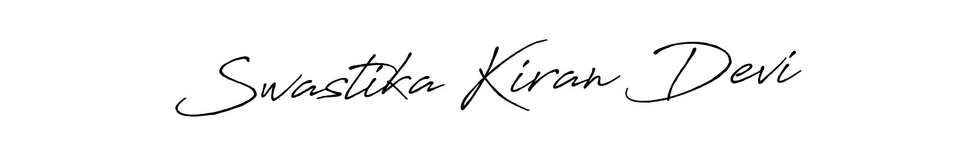Make a beautiful signature design for name Swastika Kiran Devi. With this signature (Antro_Vectra_Bolder) style, you can create a handwritten signature for free. Swastika Kiran Devi signature style 7 images and pictures png