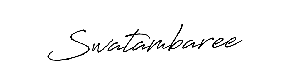 Design your own signature with our free online signature maker. With this signature software, you can create a handwritten (Antro_Vectra_Bolder) signature for name Swatambaree. Swatambaree signature style 7 images and pictures png