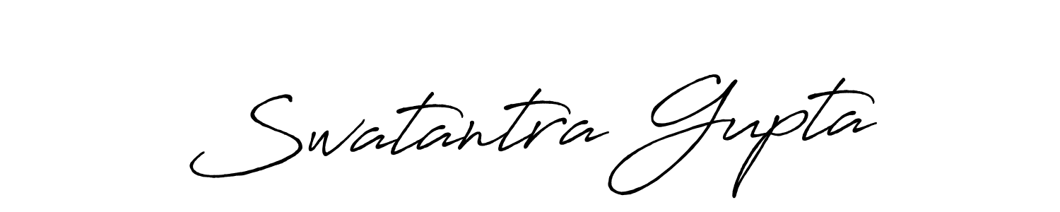 Create a beautiful signature design for name Swatantra Gupta. With this signature (Antro_Vectra_Bolder) fonts, you can make a handwritten signature for free. Swatantra Gupta signature style 7 images and pictures png