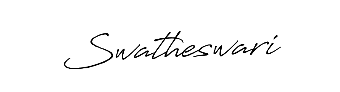 How to make Swatheswari signature? Antro_Vectra_Bolder is a professional autograph style. Create handwritten signature for Swatheswari name. Swatheswari signature style 7 images and pictures png