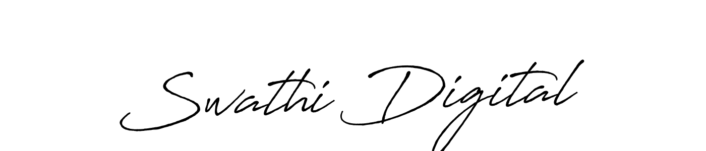 This is the best signature style for the Swathi Digital name. Also you like these signature font (Antro_Vectra_Bolder). Mix name signature. Swathi Digital signature style 7 images and pictures png