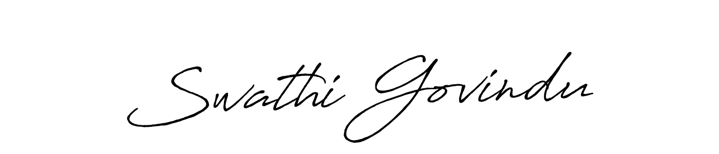 How to make Swathi Govindu signature? Antro_Vectra_Bolder is a professional autograph style. Create handwritten signature for Swathi Govindu name. Swathi Govindu signature style 7 images and pictures png